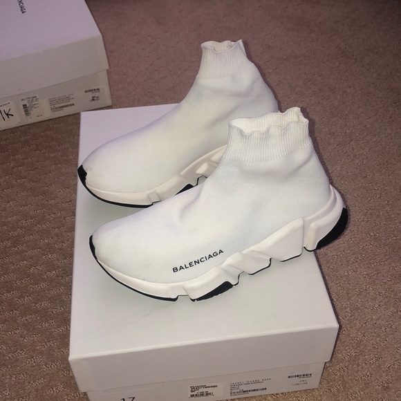 balenciaga white sock shoes